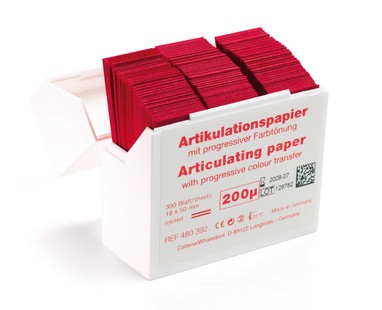 Papel Articular Hanel 200 micras - Vermelho | Coltene